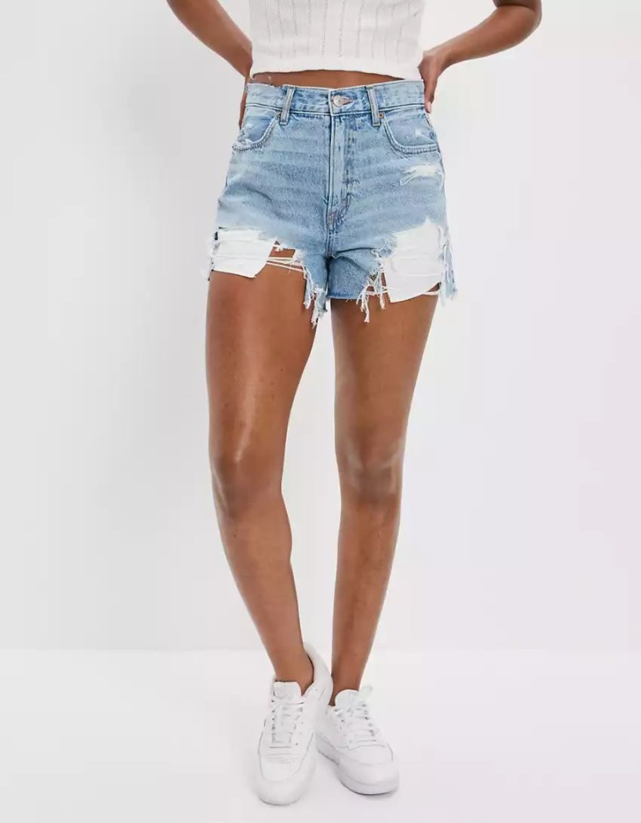 Shorts American Eagle AE Dreamy Drape Denim Highest Taille '90s Boyfriend Lavage Clair Femme | OKH-42077372